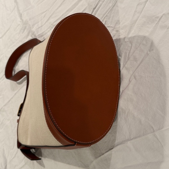 Mango bucket tote, tan and linen - Picture 3 of 4